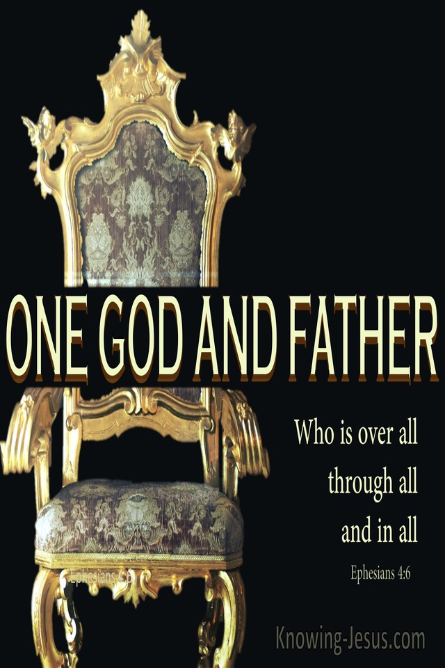Ephesians 4:6 One God And Father (black)
